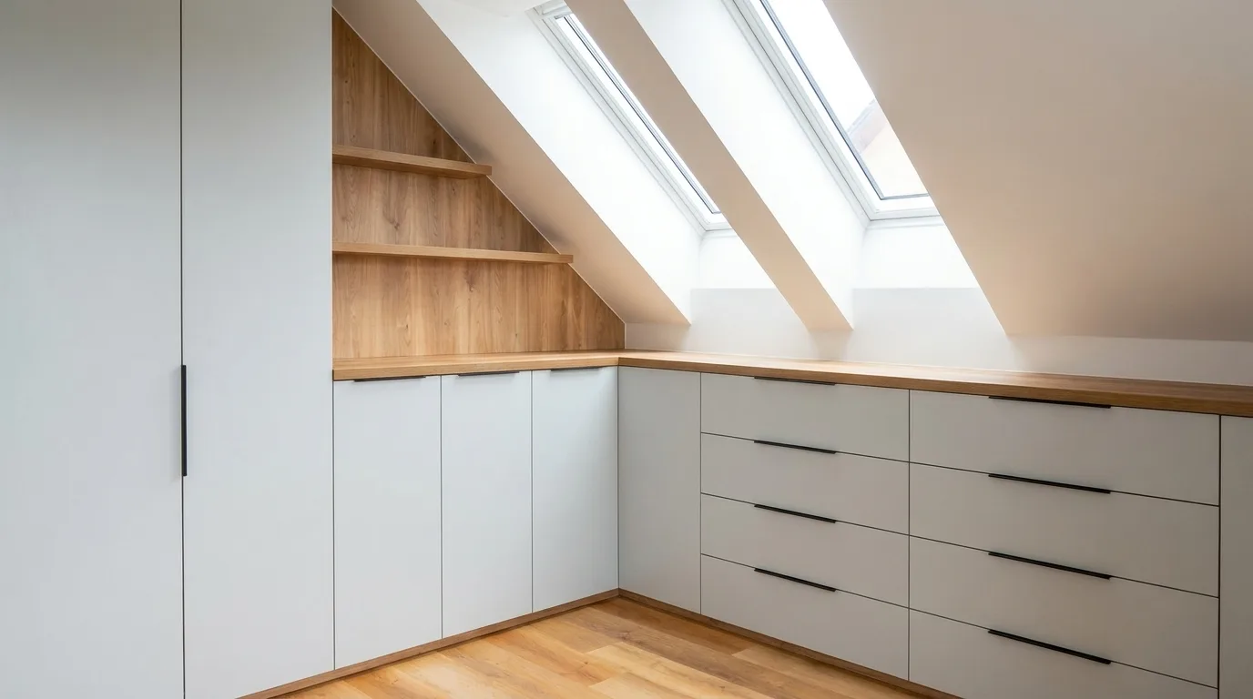 Vestavná skříň na míru – realizace 32 – Martin Kučera truhlář